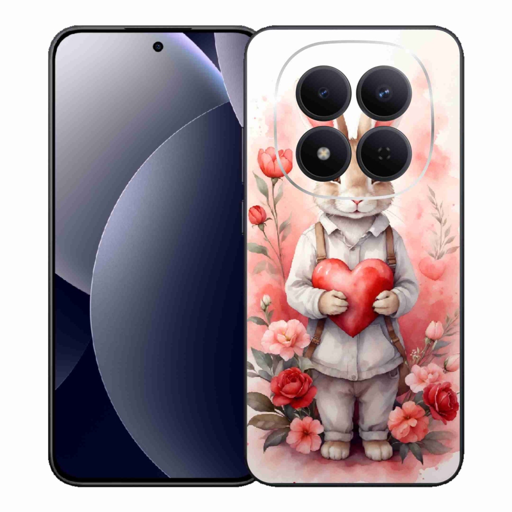Gelový kryt mmCase na Xiaomi Redmi Note 15 Pro 5G - zajíc se srdíčkem