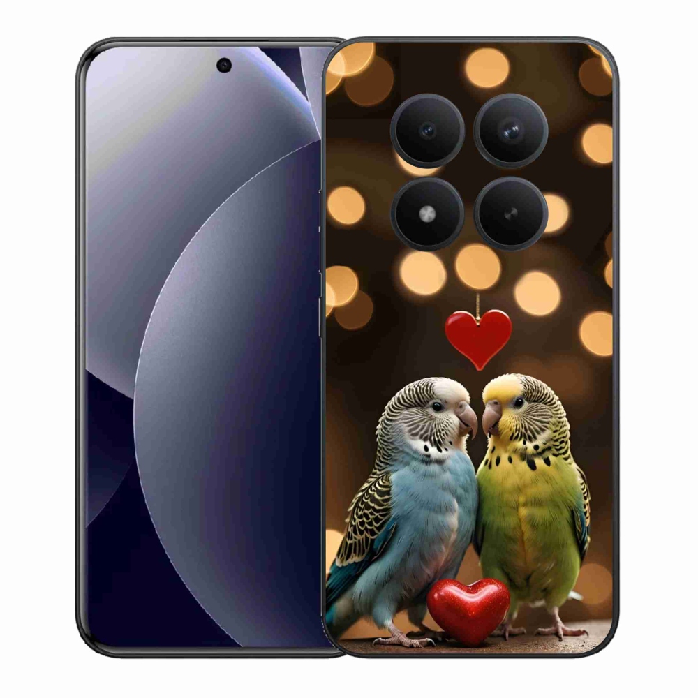 Gelový kryt mmCase na Xiaomi Redmi Note 15 Pro+ 5G - zamilovaní papoušci