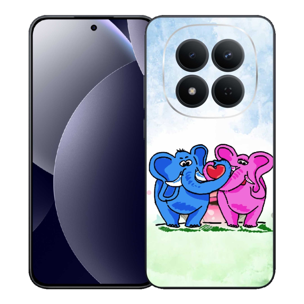 Gelový kryt mmCase na Xiaomi Redmi Note 15 Pro 5G - zamilovaní sloni