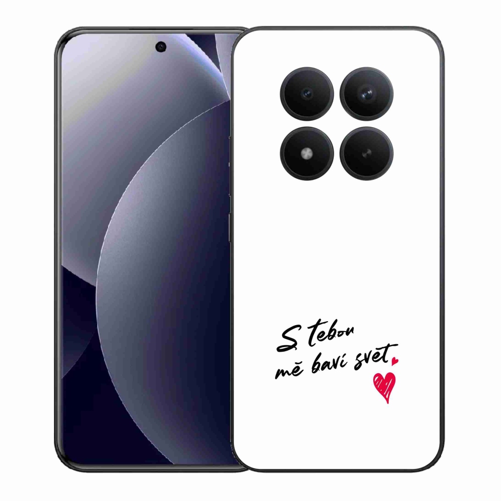 Gelový kryt mmCase na Xiaomi Redmi Note 15 Pro+ 5G/Xiaomi Poco M8 Pro 5G - zamilovaný text 1 bílé pozadí