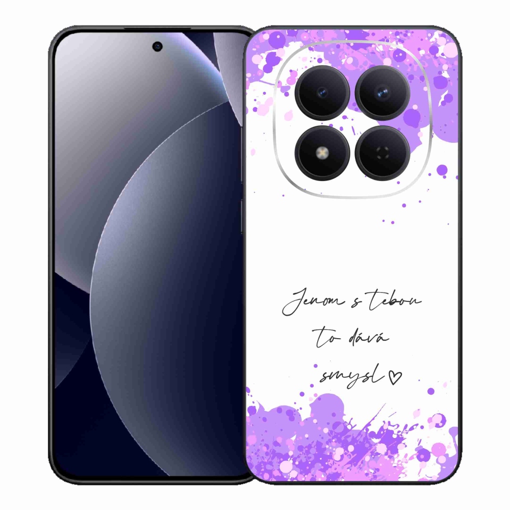 Gelový kryt mmCase na Xiaomi Redmi Note 15 Pro 5G - zamilovaný text bílé pozadí