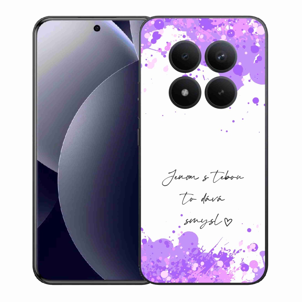 Gelový kryt mmCase na Xiaomi Redmi Note 15 Pro+ 5G/Xiaomi Poco M8 Pro 5G - zamilovaný text bílé pozadí