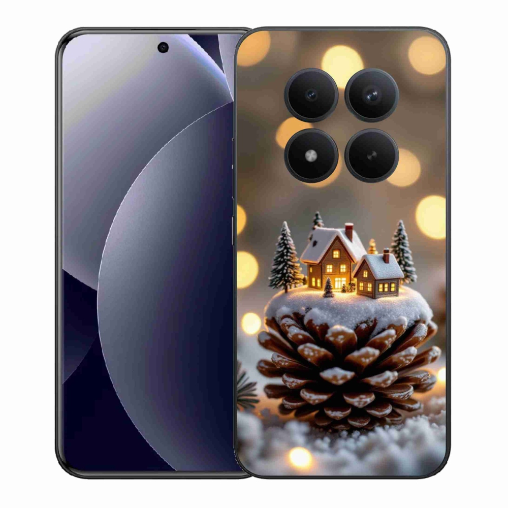 Gelový kryt mmCase na Xiaomi Redmi Note 15 Pro+ 5G - zimní vesnička