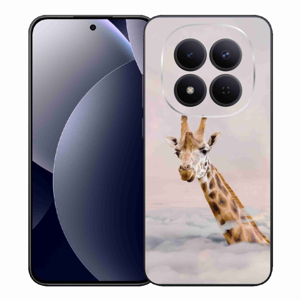 Gelový kryt mmCase na Xiaomi Redmi Note 15 Pro 5G - žirafa v oblacích