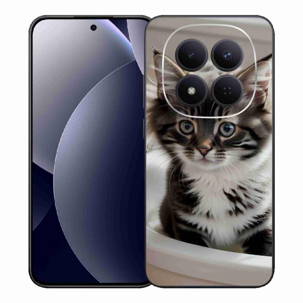Gelový kryt mmCase na Xiaomi Redmi Note 15 Pro 5G - zvědavé kotě