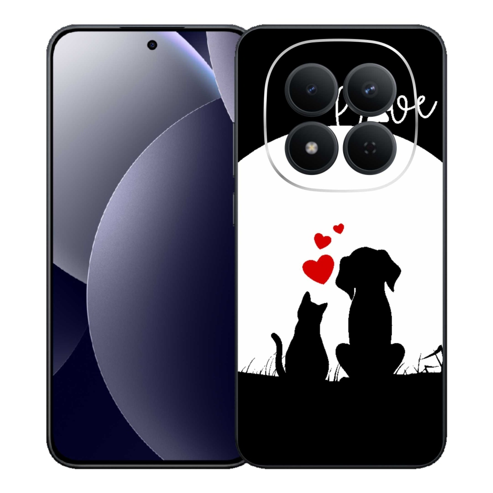 Gelový kryt mmCase na Xiaomi Redmi Note 15 Pro 5G - zvířecí láska