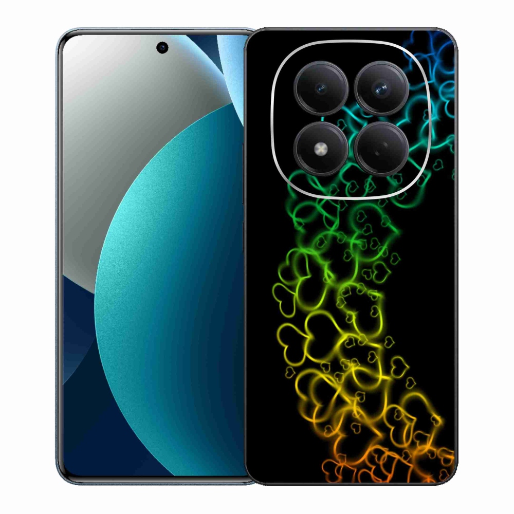 Gelový kryt mmCase na Xiaomi Redmi Note 15 Pro - barevná srdíčka