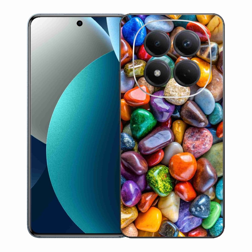 Gelový kryt mmCase na Xiaomi Redmi Note 15 Pro - barevné kamínky