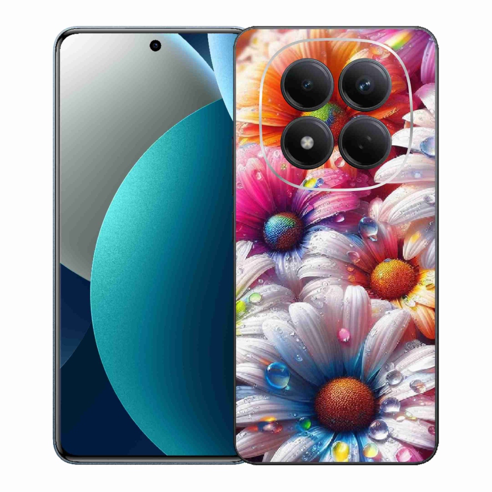 Gelový kryt mmCase na Xiaomi Redmi Note 15 Pro - barevné kopretiny