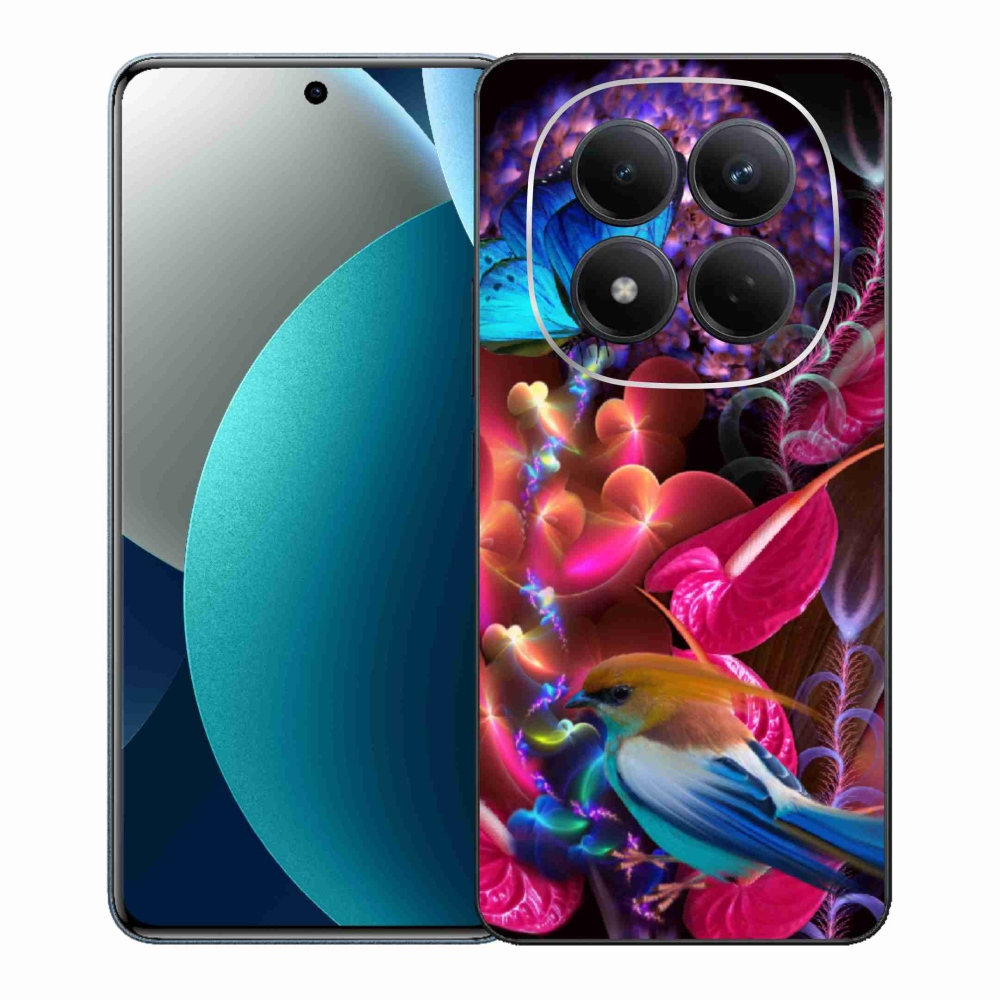 Gelový kryt mmCase na Xiaomi Redmi Note 15 Pro - barevné květiny