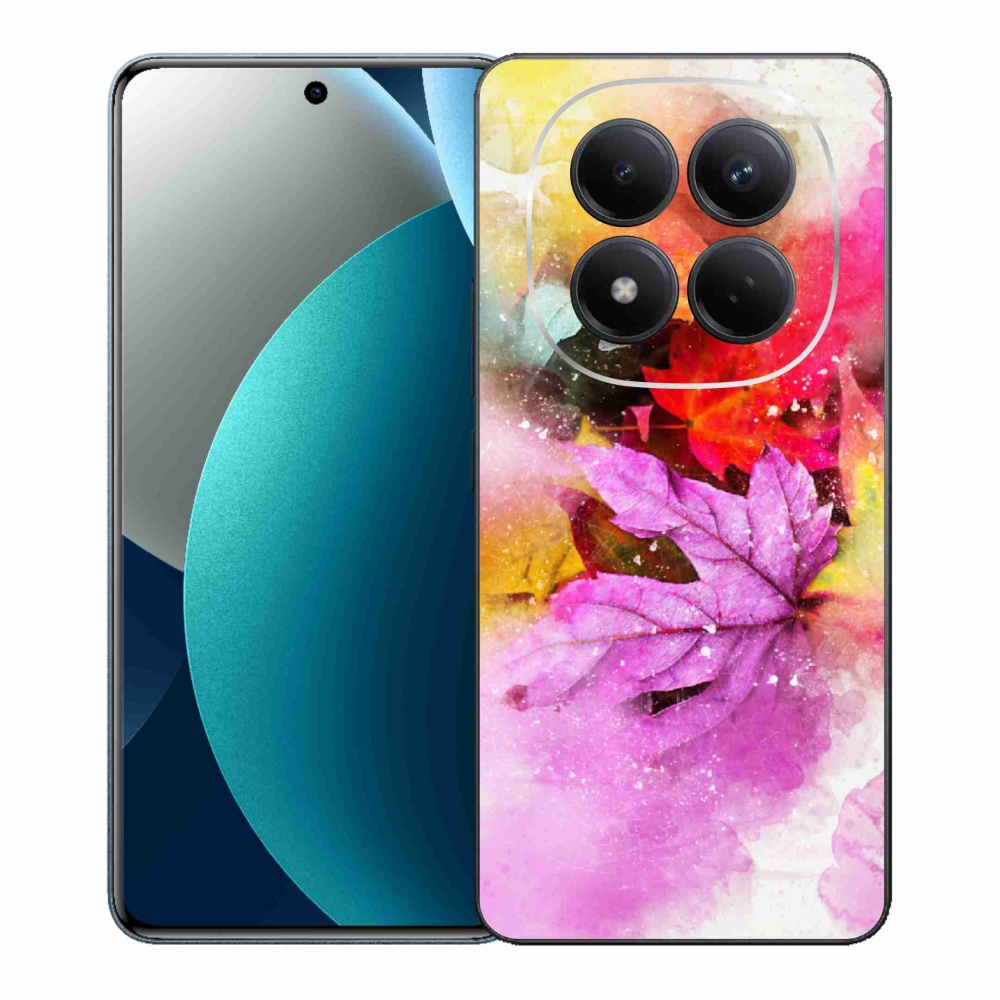 Gelový kryt mmCase na Xiaomi Redmi Note 15 Pro - barevné listy