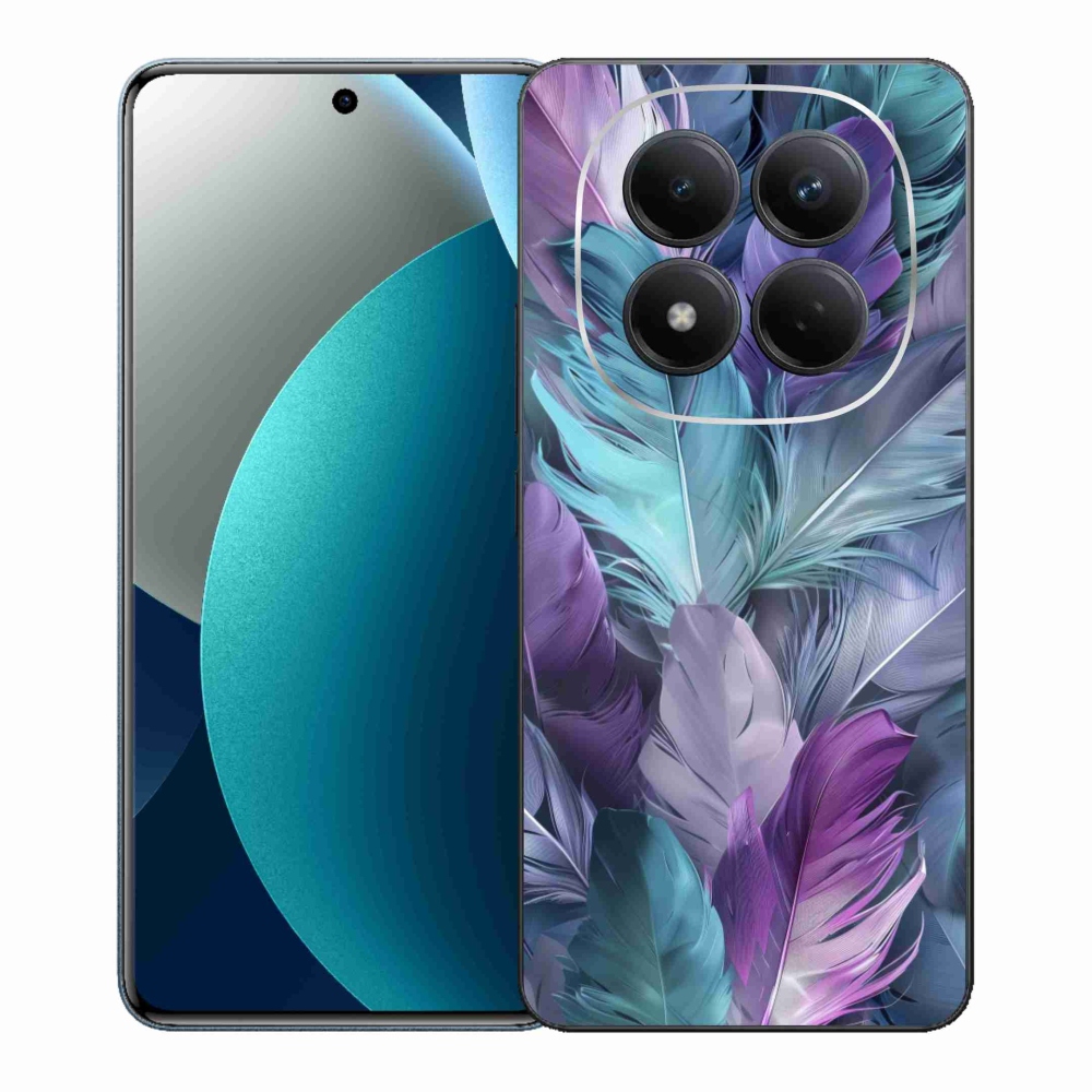 Gelový kryt mmCase na Xiaomi Redmi Note 15 Pro - barevné peří 2