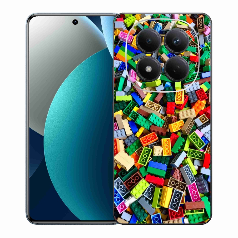 Gelový kryt mmCase na Xiaomi Redmi Note 15 Pro - barevné stavební kostky