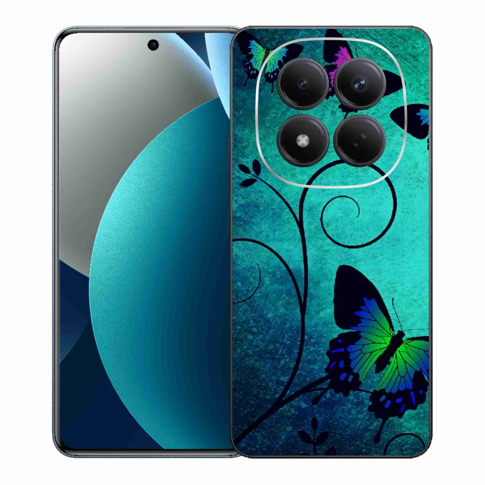 Gelový kryt mmCase na Xiaomi Redmi Note 15 Pro - barevní motýli