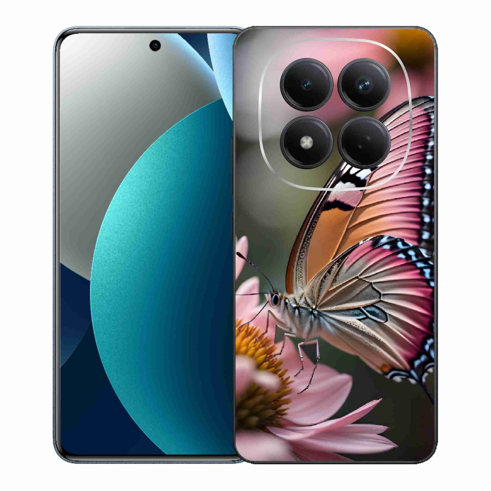 Gelový kryt mmCase na Xiaomi Redmi Note 15 Pro - barevný motýl