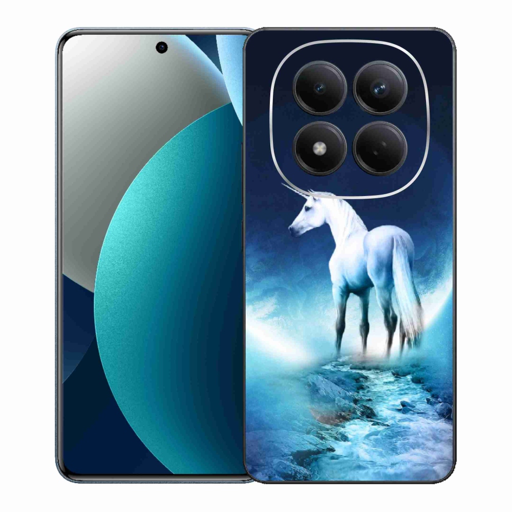 Gelový kryt mmCase na Xiaomi Redmi Note 15 Pro - bílý jednorožec