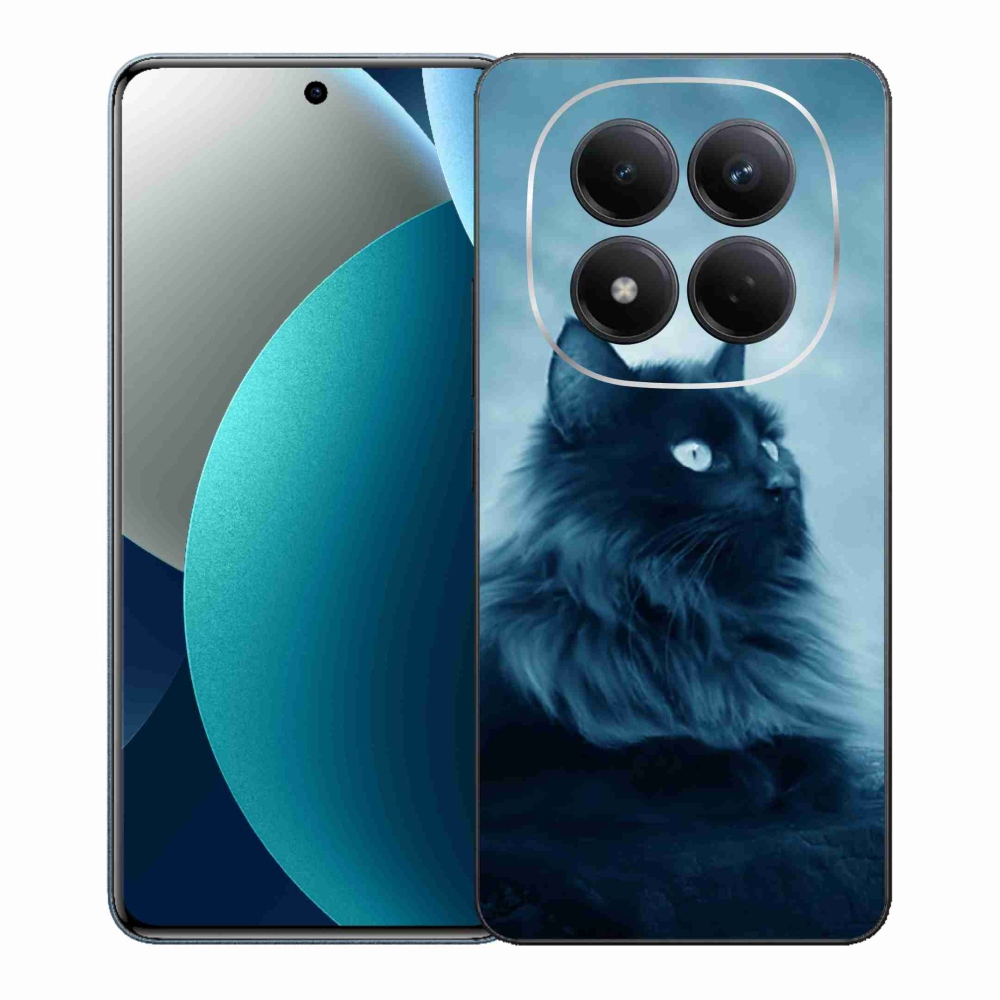 Gelový kryt mmCase na Xiaomi Redmi Note 15 Pro - černá kočka 1