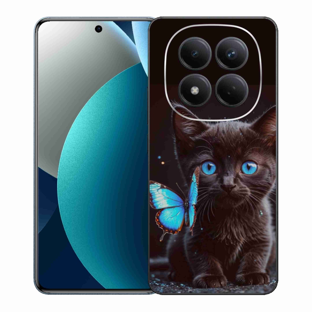 Gelový kryt mmCase na Xiaomi Redmi Note 15 Pro - černé kotě 3