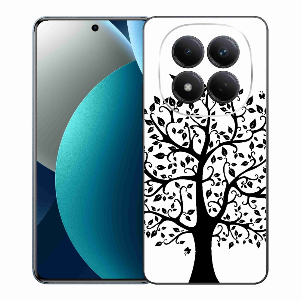 Gelový kryt mmCase na Xiaomi Redmi Note 15 Pro - černobílý strom