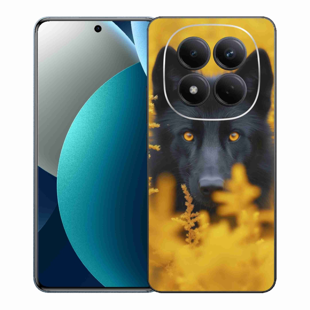 Gelový kryt mmCase na Xiaomi Redmi Note 15 Pro - černý vlk 2