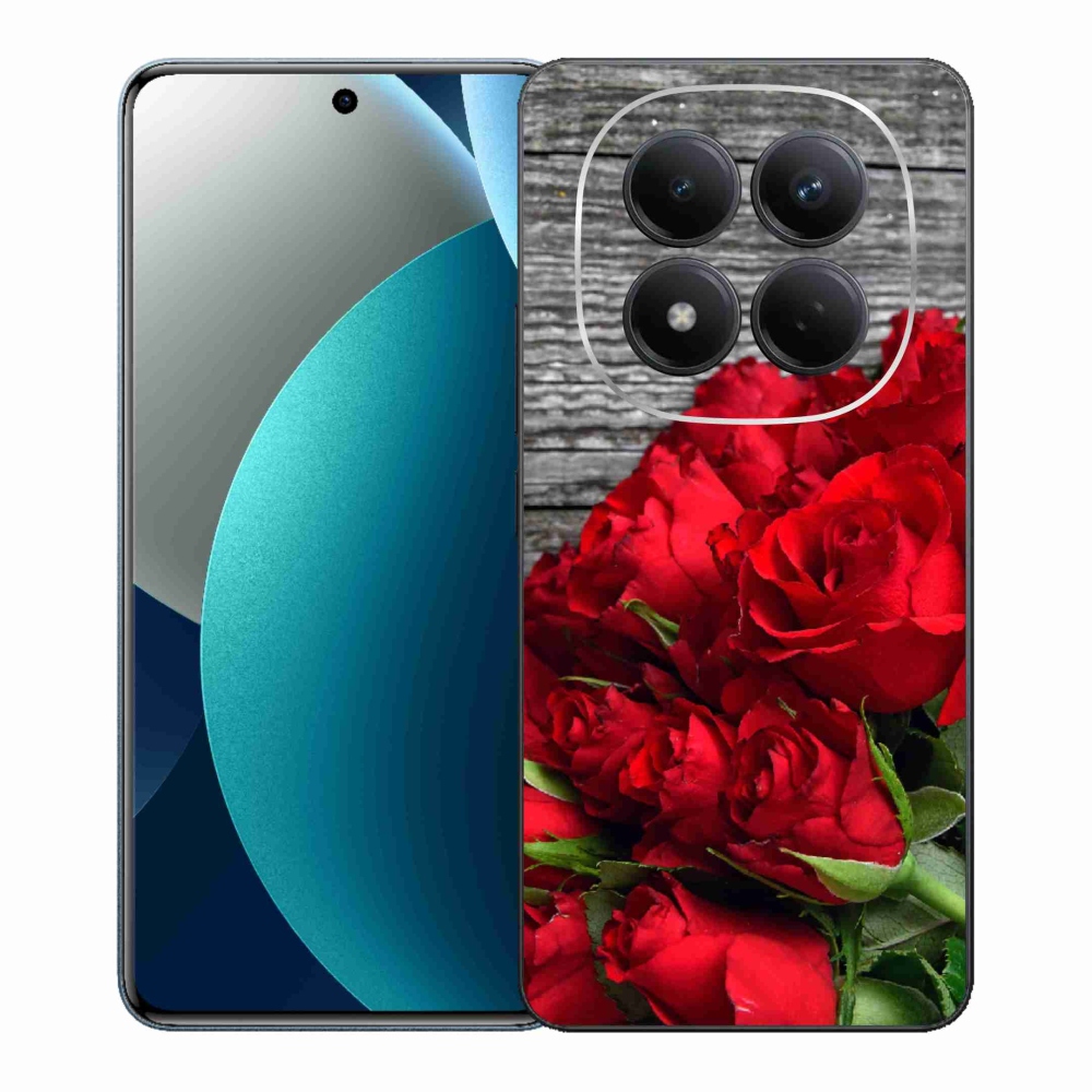 Gelový kryt mmCase na Xiaomi Redmi Note 15 Pro - červené růže