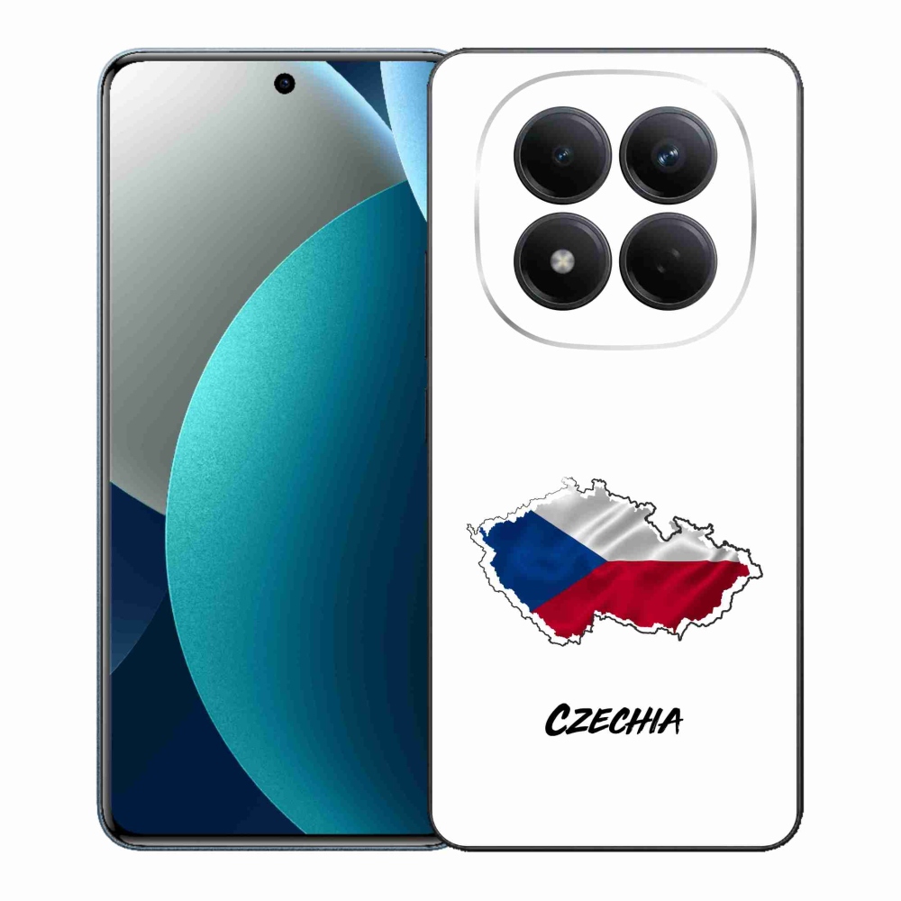 Gelový kryt mmCase na Xiaomi Redmi Note 15 Pro - Czechia bílé pozadí