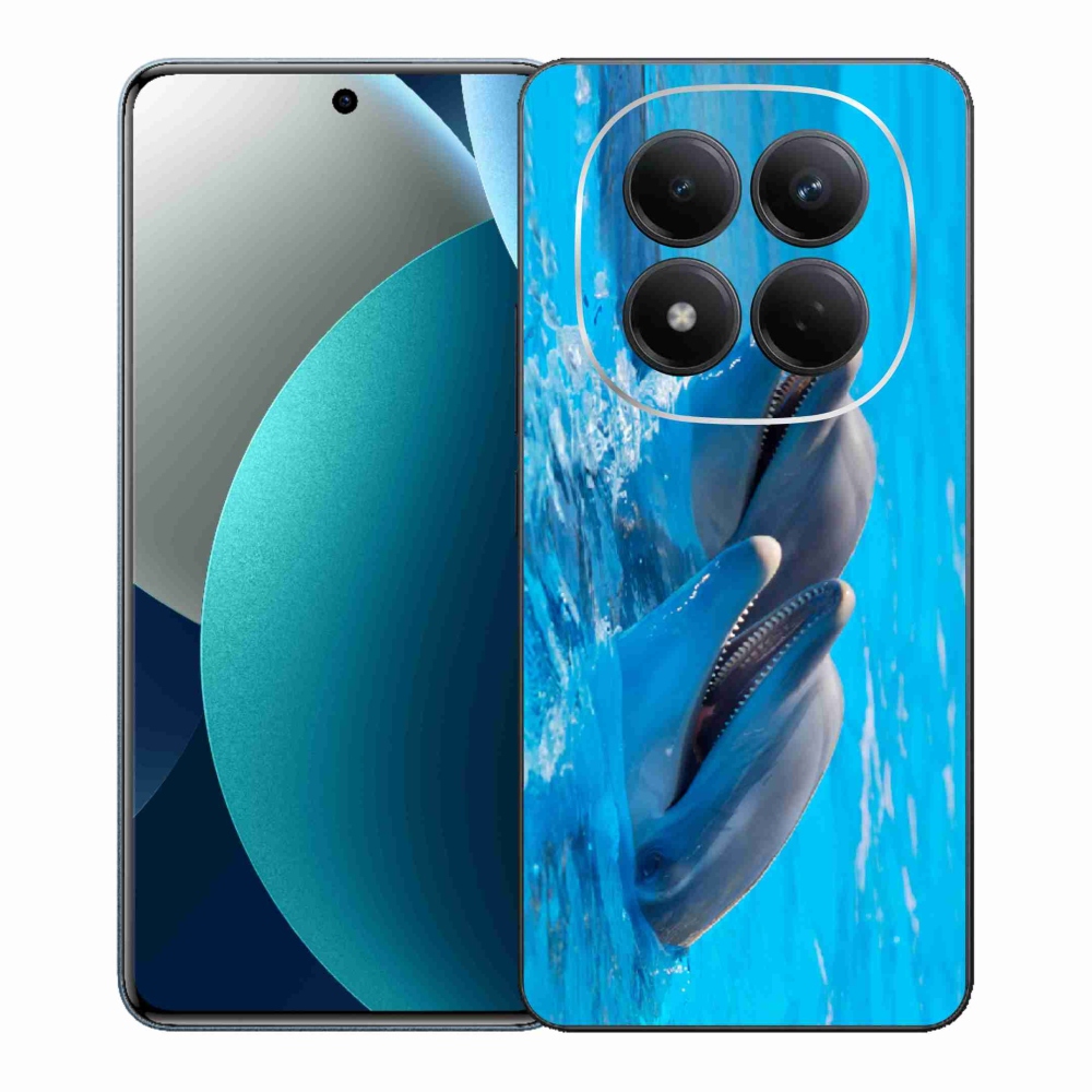 Gelový kryt mmCase na Xiaomi Redmi Note 15 Pro - delfíni