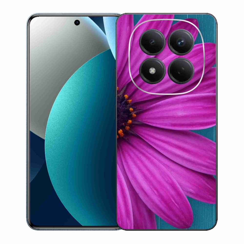 Gelový kryt mmCase na Xiaomi Redmi Note 15 Pro - fialová kopretina