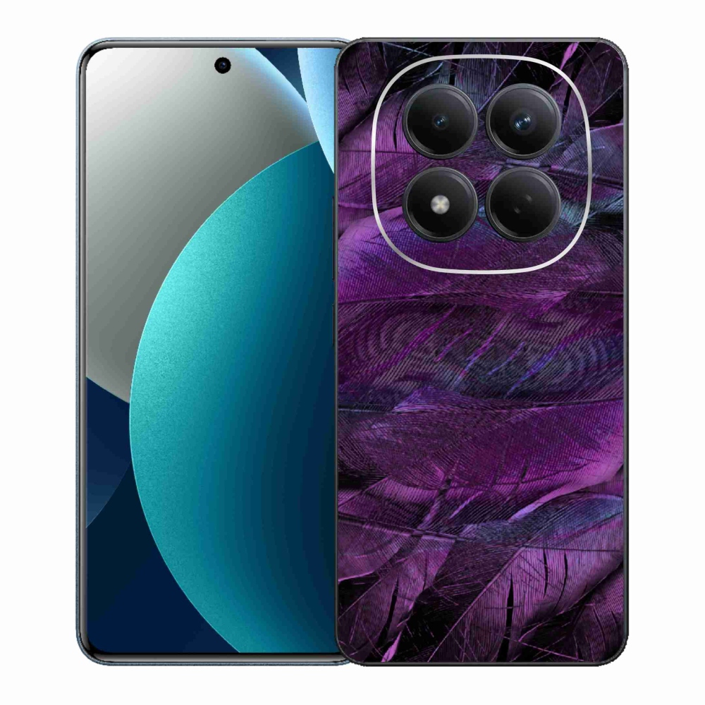 Gelový kryt mmCase na Xiaomi Redmi Note 15 Pro - fialová pírka