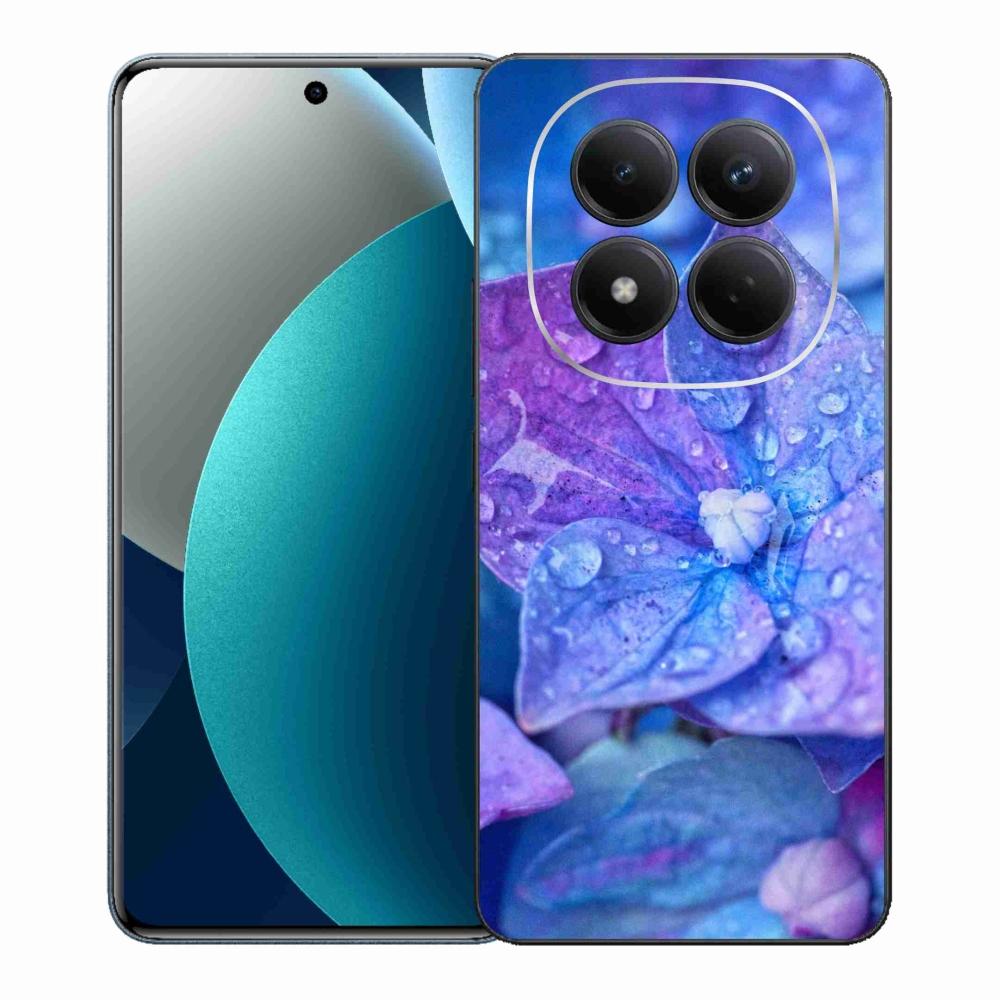 Gelový kryt mmCase na Xiaomi Redmi Note 15 Pro - fialový květ