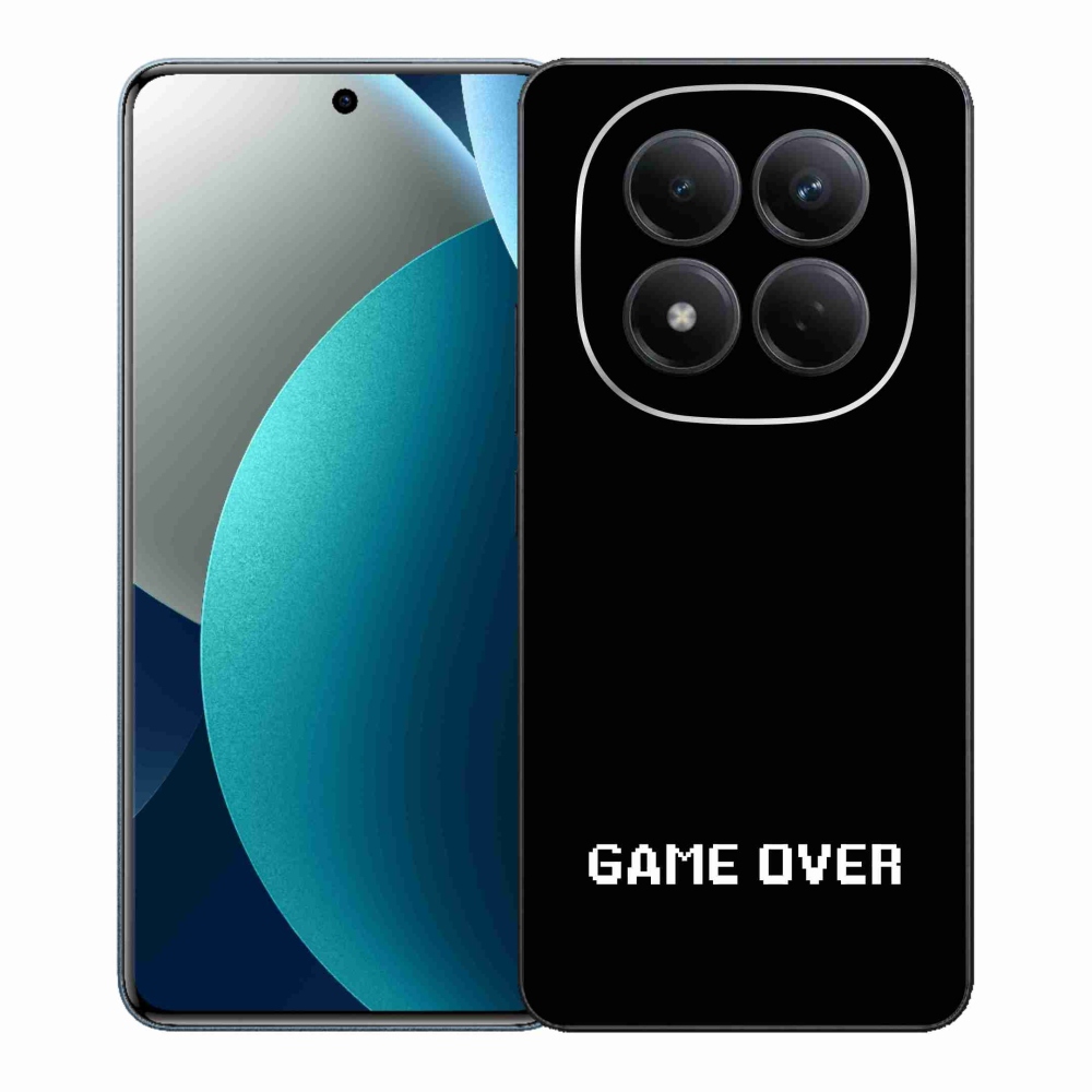 Gelový kryt mmCase na Xiaomi Redmi Note 15 Pro - game over černé pozadí