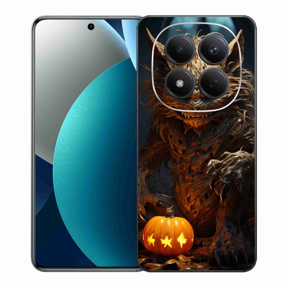 Gelový kryt mmCase na Xiaomi Redmi Note 15 Pro - halloweenská příšera