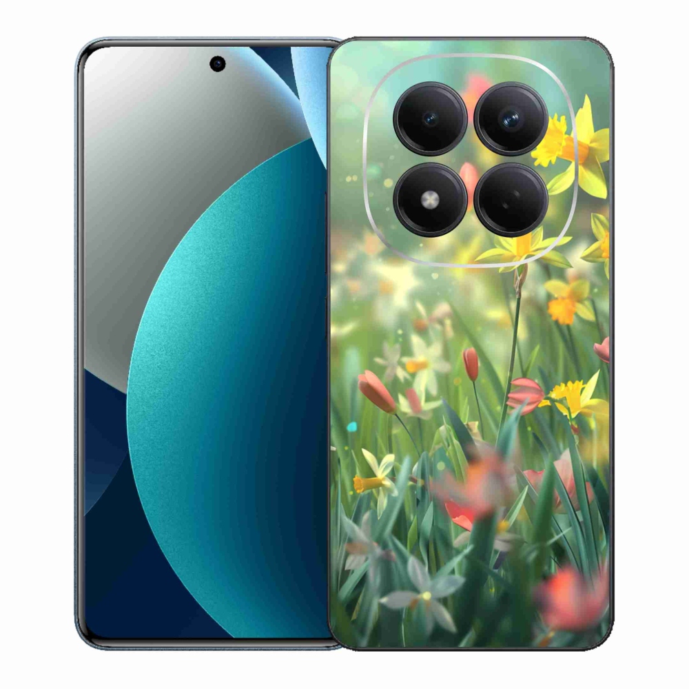 Gelový kryt mmCase na Xiaomi Redmi Note 15 Pro - jarní květy