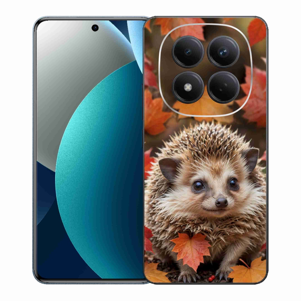 Gelový kryt mmCase na Xiaomi Redmi Note 15 Pro - ježek v listí