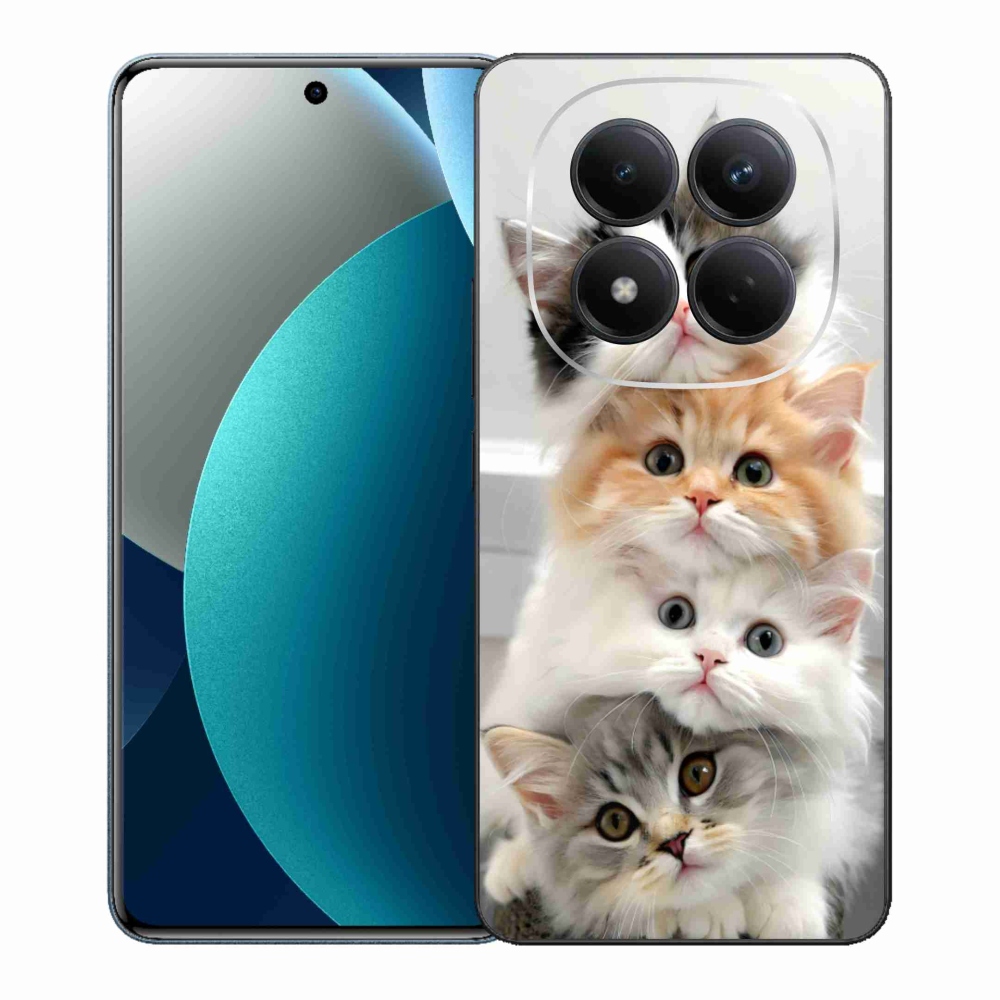 Gelový kryt mmCase na Xiaomi Redmi Note 15 Pro - kočičí parta