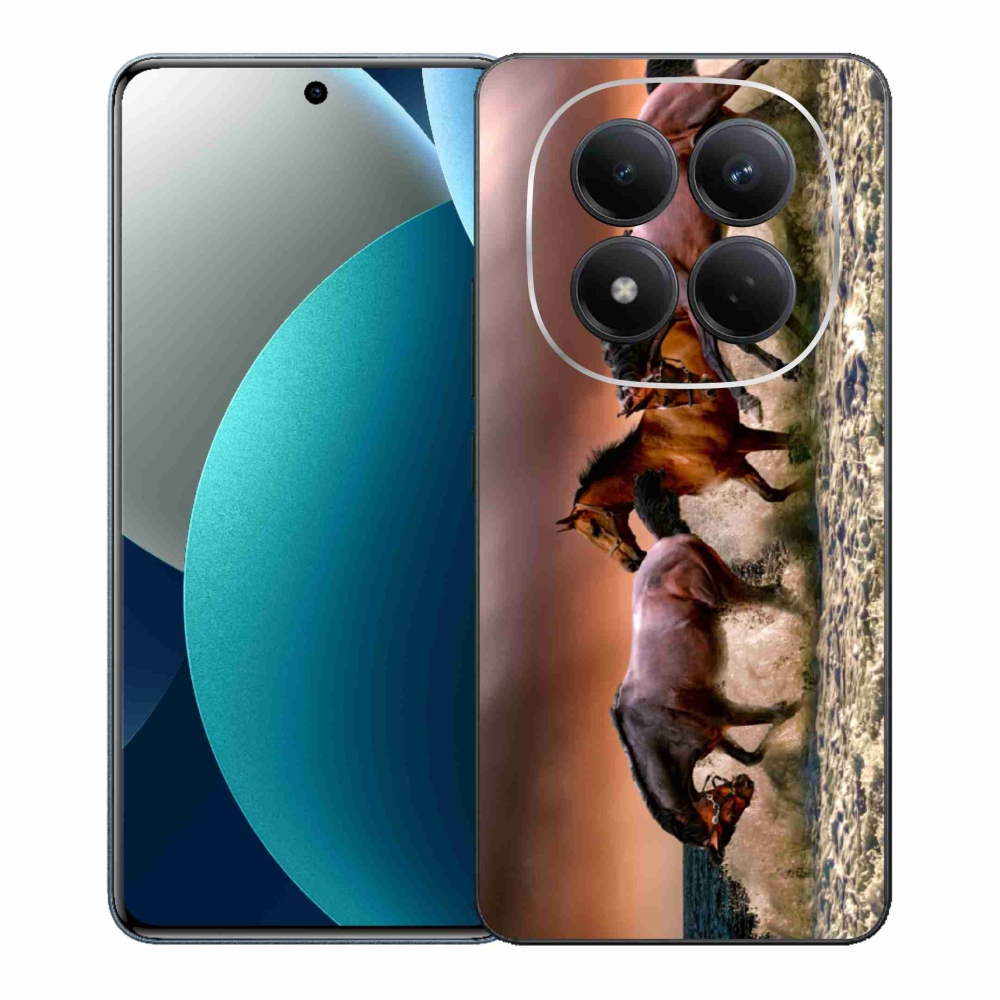 Gelový kryt mmCase na Xiaomi Redmi Note 15 Pro - koně 1