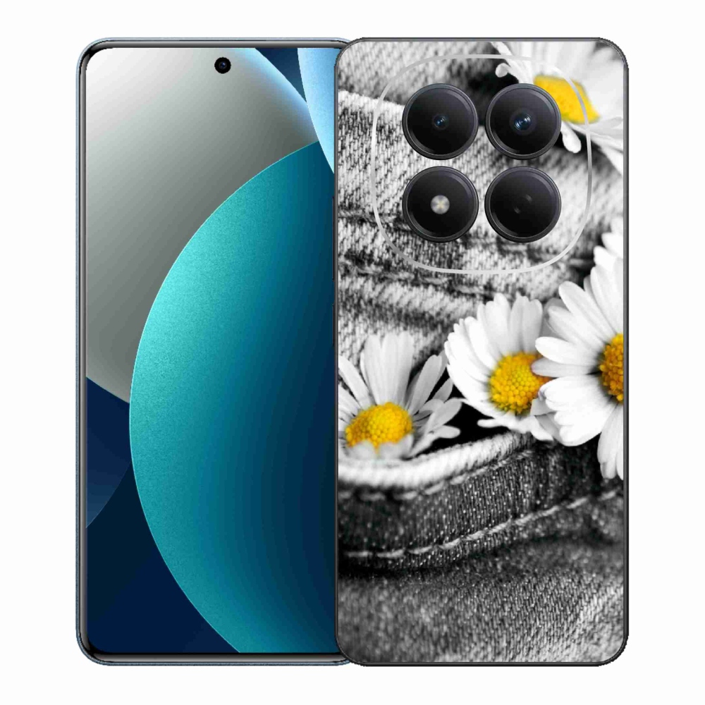 Gelový kryt mmCase na Xiaomi Redmi Note 15 Pro - kopretiny