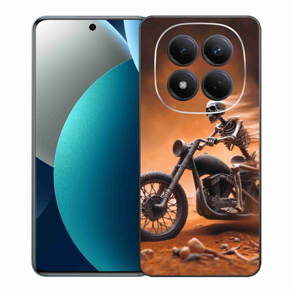 Gelový kryt mmCase na Xiaomi Redmi Note 15 Pro - kostra na motorce