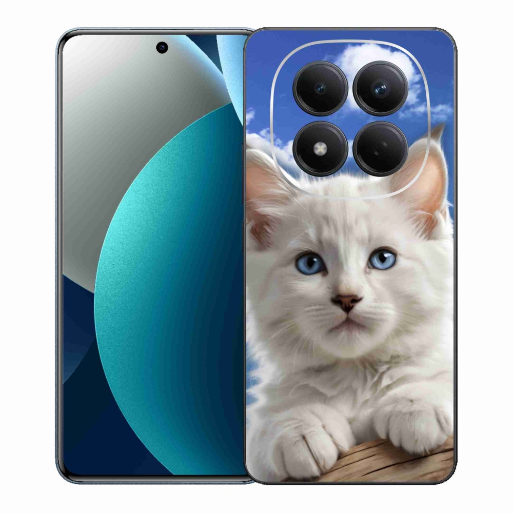 Gelový kryt mmCase na Xiaomi Redmi Note 15 Pro - kotě a oblaka