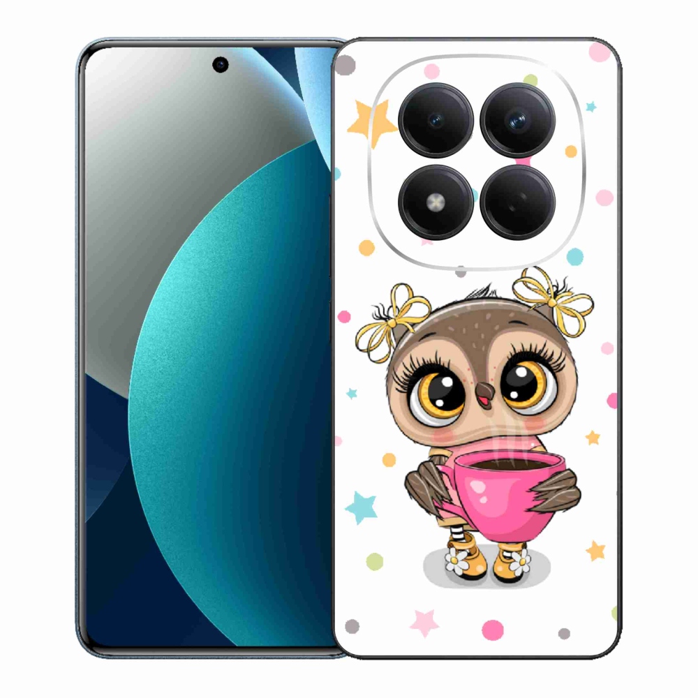 Gelový kryt mmCase na Xiaomi Redmi Note 15 Pro - kreslená sovička