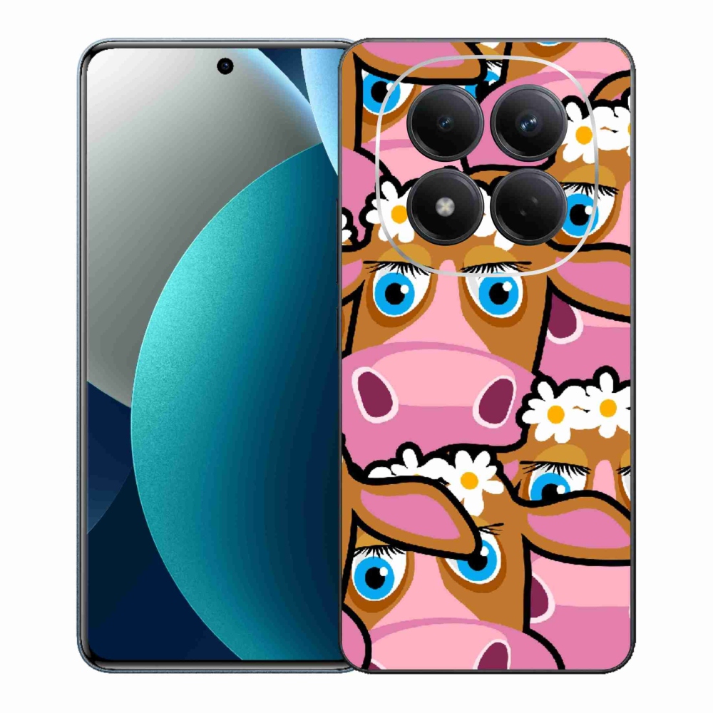 Gelový kryt mmCase na Xiaomi Redmi Note 15 Pro - kreslené kravičky