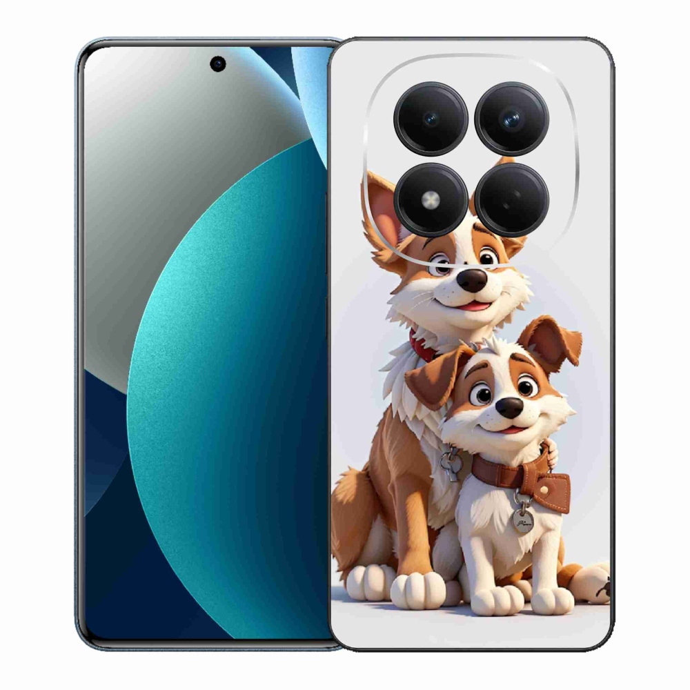 Gelový kryt mmCase na Xiaomi Redmi Note 15 Pro - kreslení psi