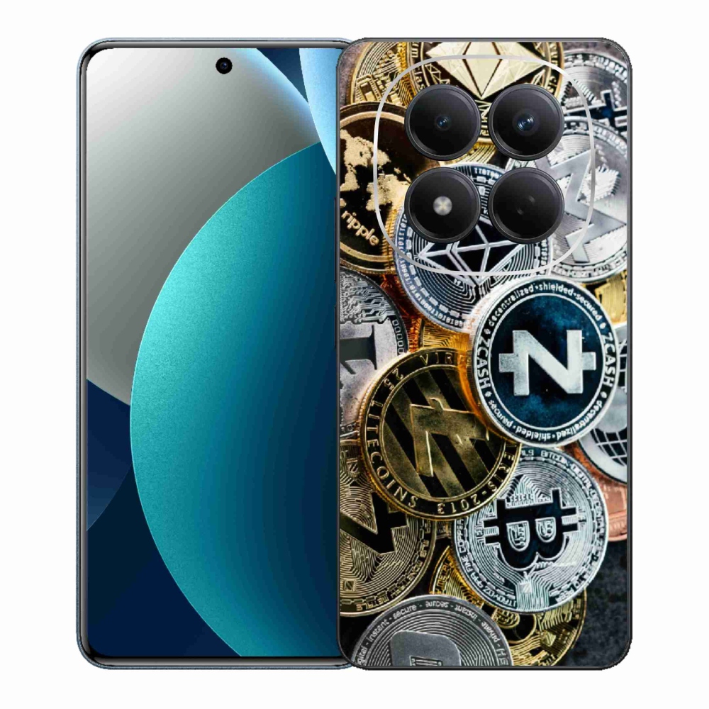 Gelový kryt mmCase na Xiaomi Redmi Note 15 Pro - kryptoměny