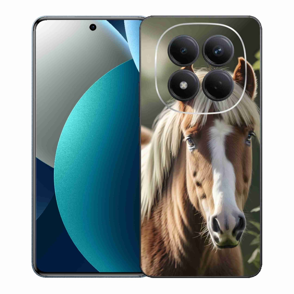 Gelový kryt mmCase na Xiaomi Redmi Note 15 Pro - kůň se světlou hřívou