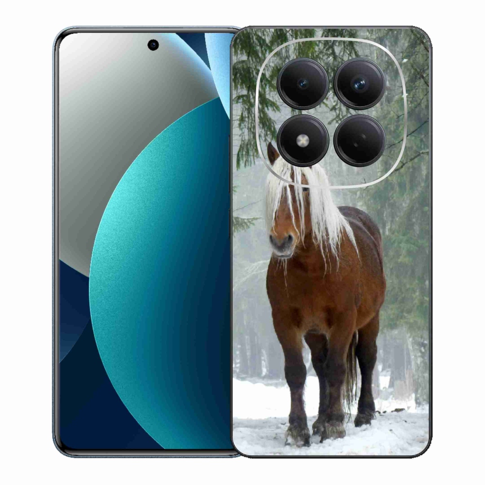 Gelový kryt mmCase na Xiaomi Redmi Note 15 Pro - kůň v lese