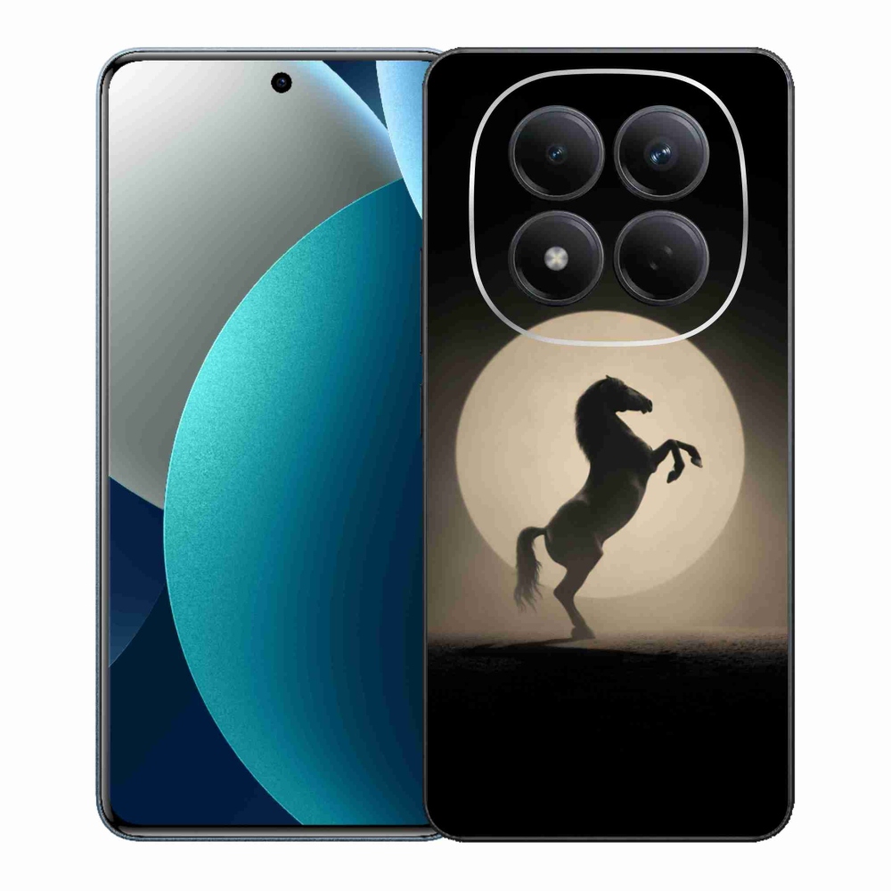 Gelový kryt mmCase na Xiaomi Redmi Note 15 Pro - kůň v siluetě