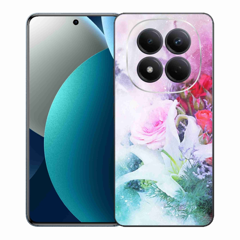 Gelový kryt mmCase na Xiaomi Redmi Note 15 Pro - květiny 4