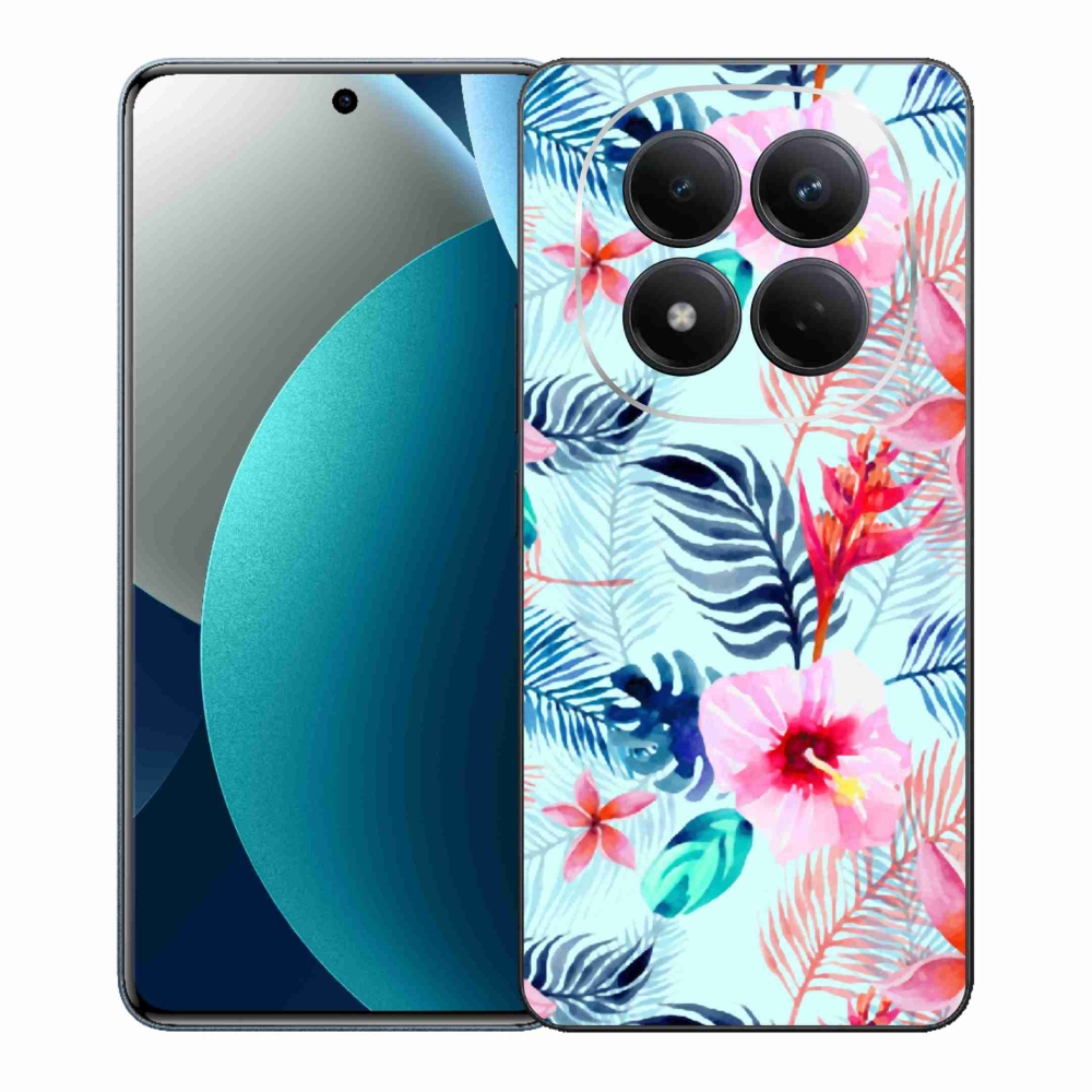 Gelový kryt mmCase na Xiaomi Redmi Note 15 Pro - květiny