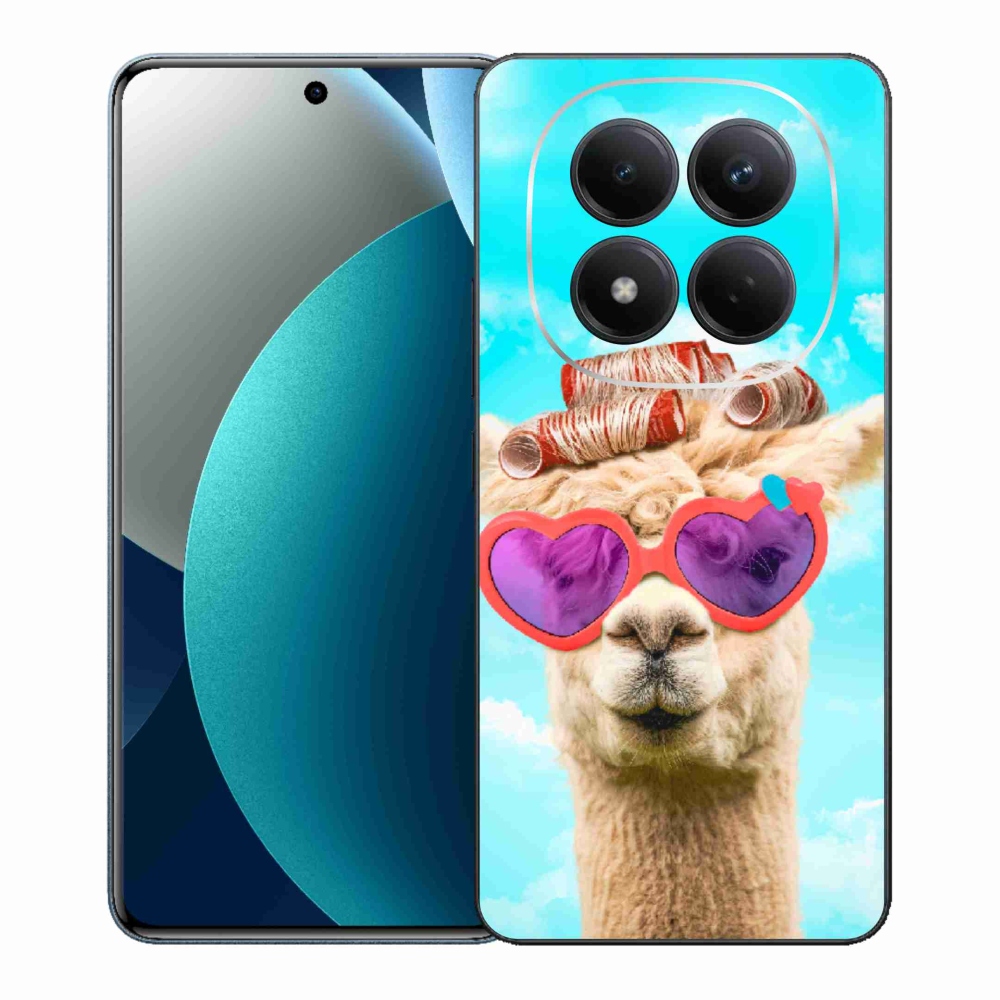 Gelový kryt mmCase na Xiaomi Redmi Note 15 Pro - lama s brýlemi