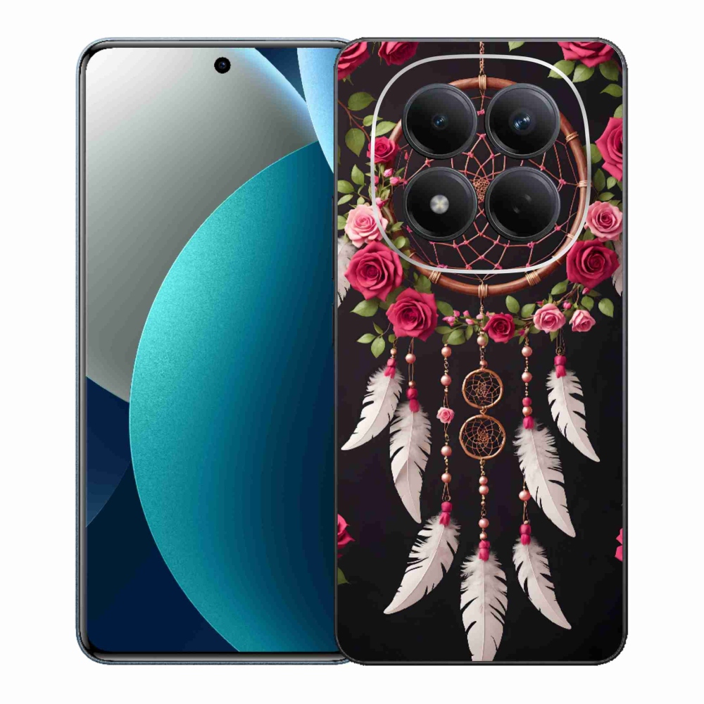 Gelový kryt mmCase na Xiaomi Redmi Note 15 Pro - lapač snů s růžemi